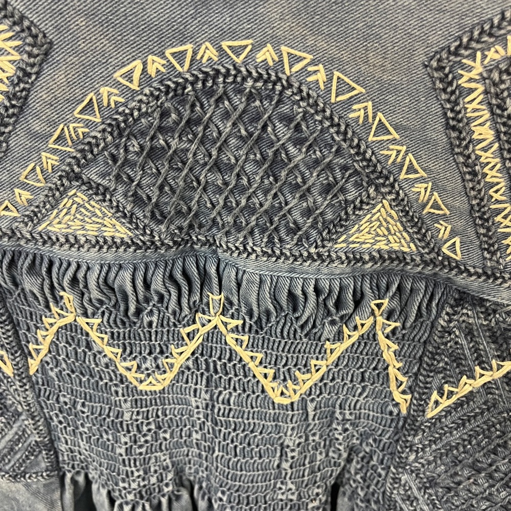 Free People Indigo Blue denim Tunic Top - Picture 4 of 8